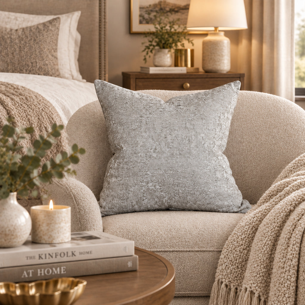 Silver Tinge Decorative Pillowcase