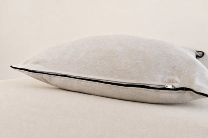 Soft Cream with Black Trimming Pillowcase